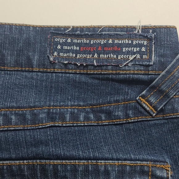 George & Martha Distressed Flare Jeans Size 12 - Picture 2 of 7